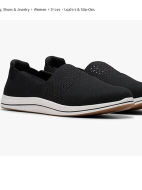 Clarks Breeze Vibe Slip-On Sneaker/Black/Size 9.5